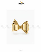 Structural Gilded Droplet Open Ring