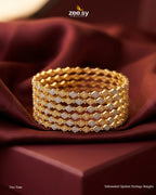Substantial Opulent Heritage Bangles - Two Tone