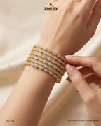 Substantial Opulent Heritage Bangles - Two Tone