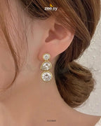 Tatiana Glam Crystal Studs Earrings