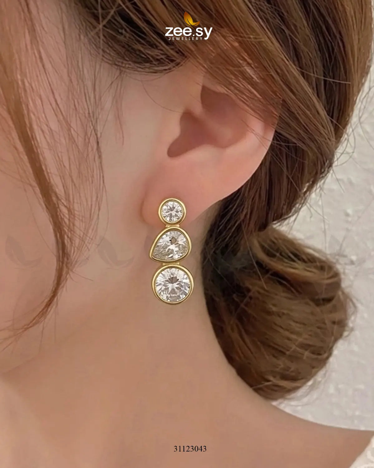 Tatiana Glam Crystal Studs Earrings