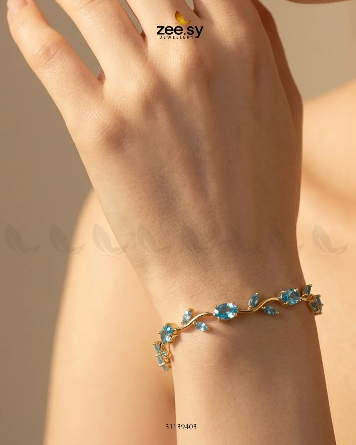 Tulip Cut Stones Floral Bracelet