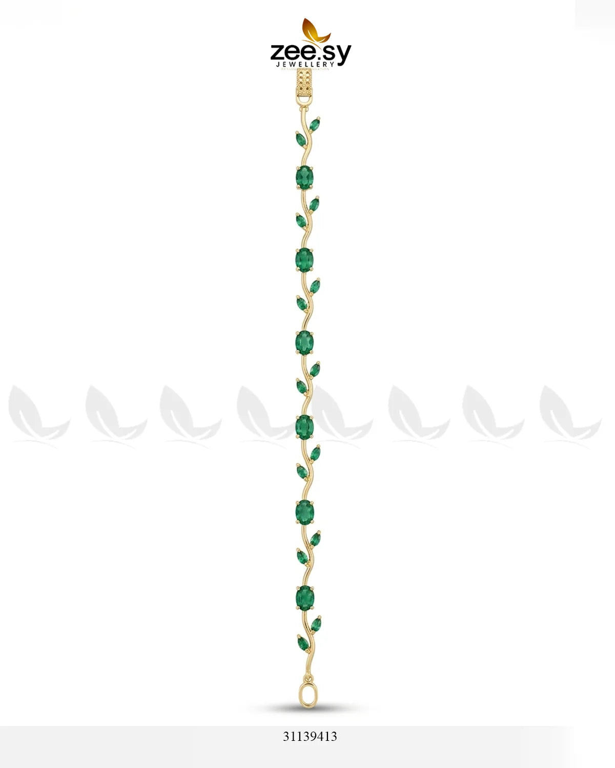 Tulip Cut Stones Floral Bracelet