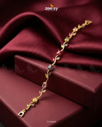 Tulip Cut Stones Floral Bracelet