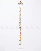 Tulip Cut Stones Floral Bracelet