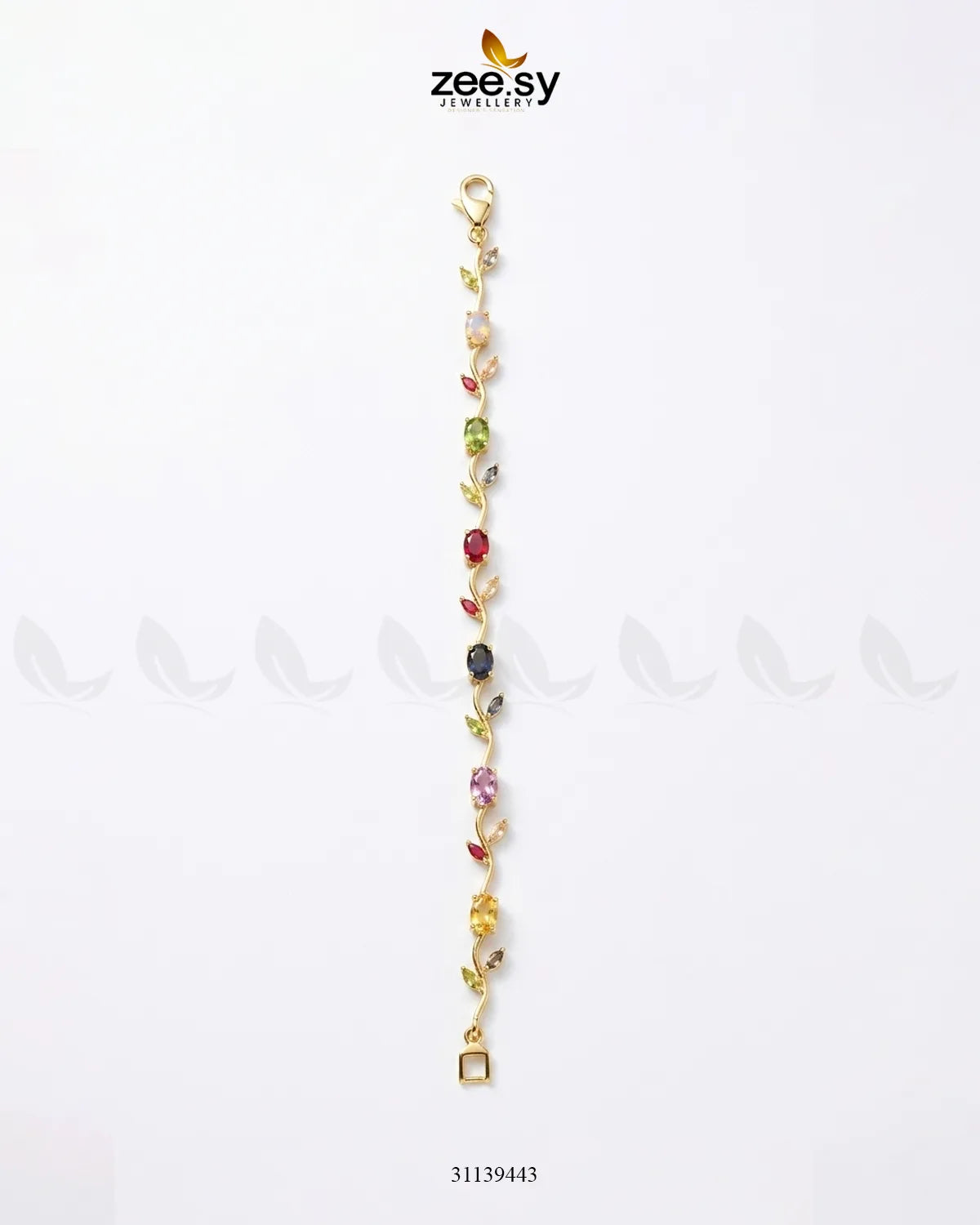 Tulip Cut Stones Floral Bracelet