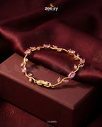 Tulip Cut Stones Floral Bracelet