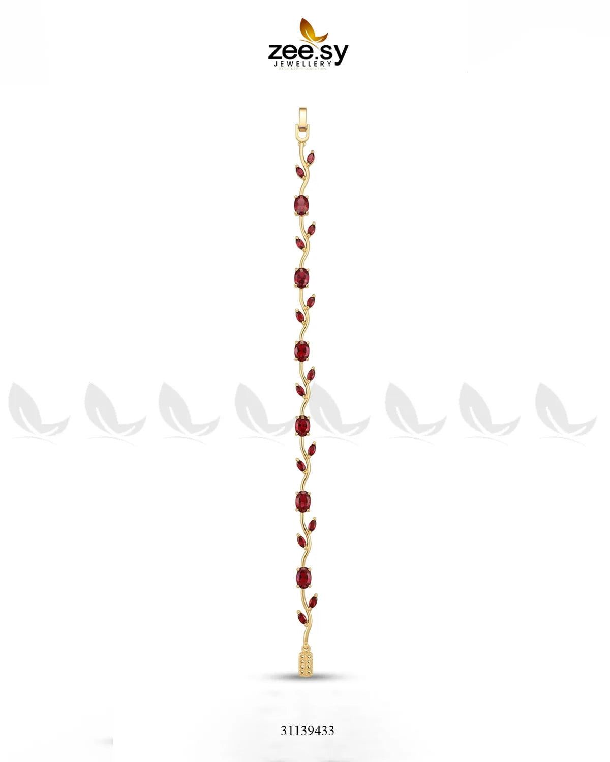 Tulip Cut Stones Floral Bracelet