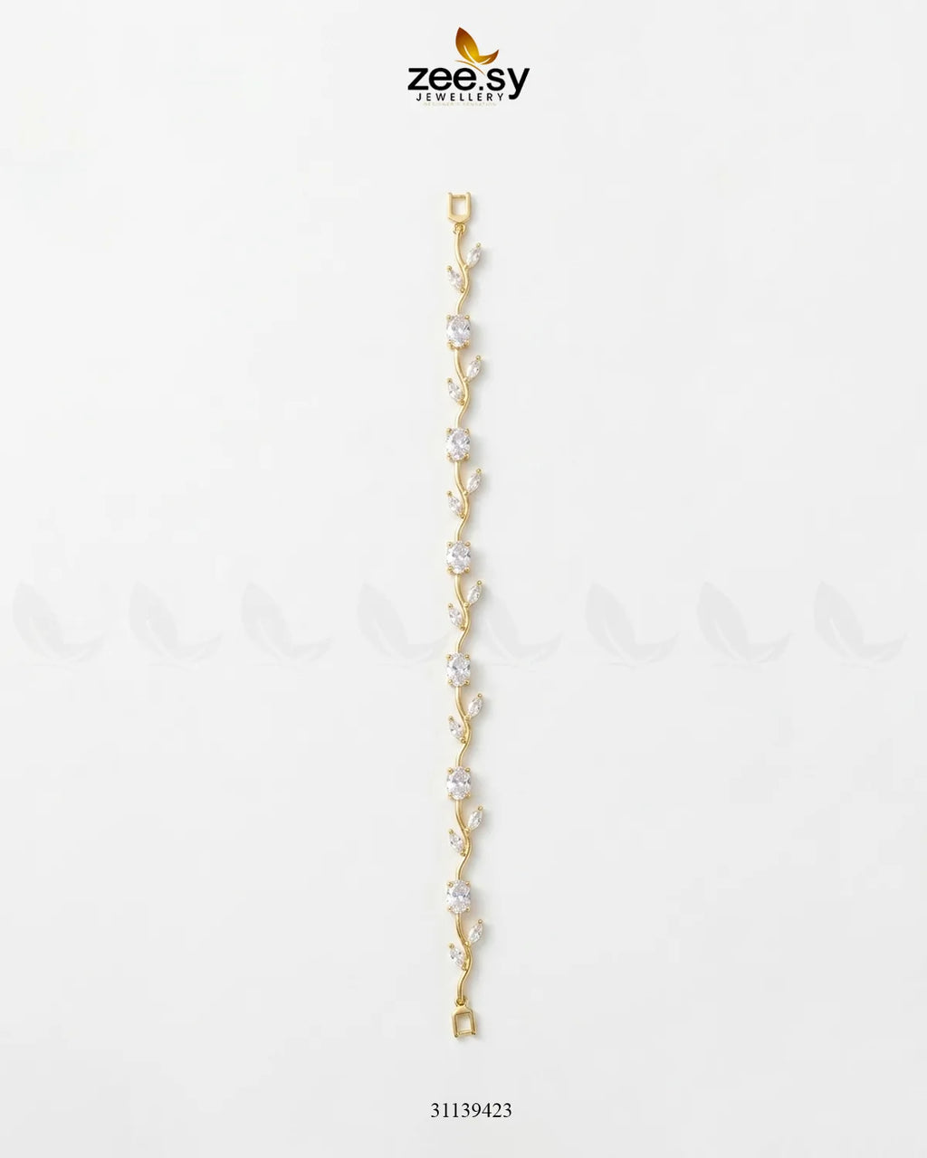 Tulip Cut Stones Floral Bracelet