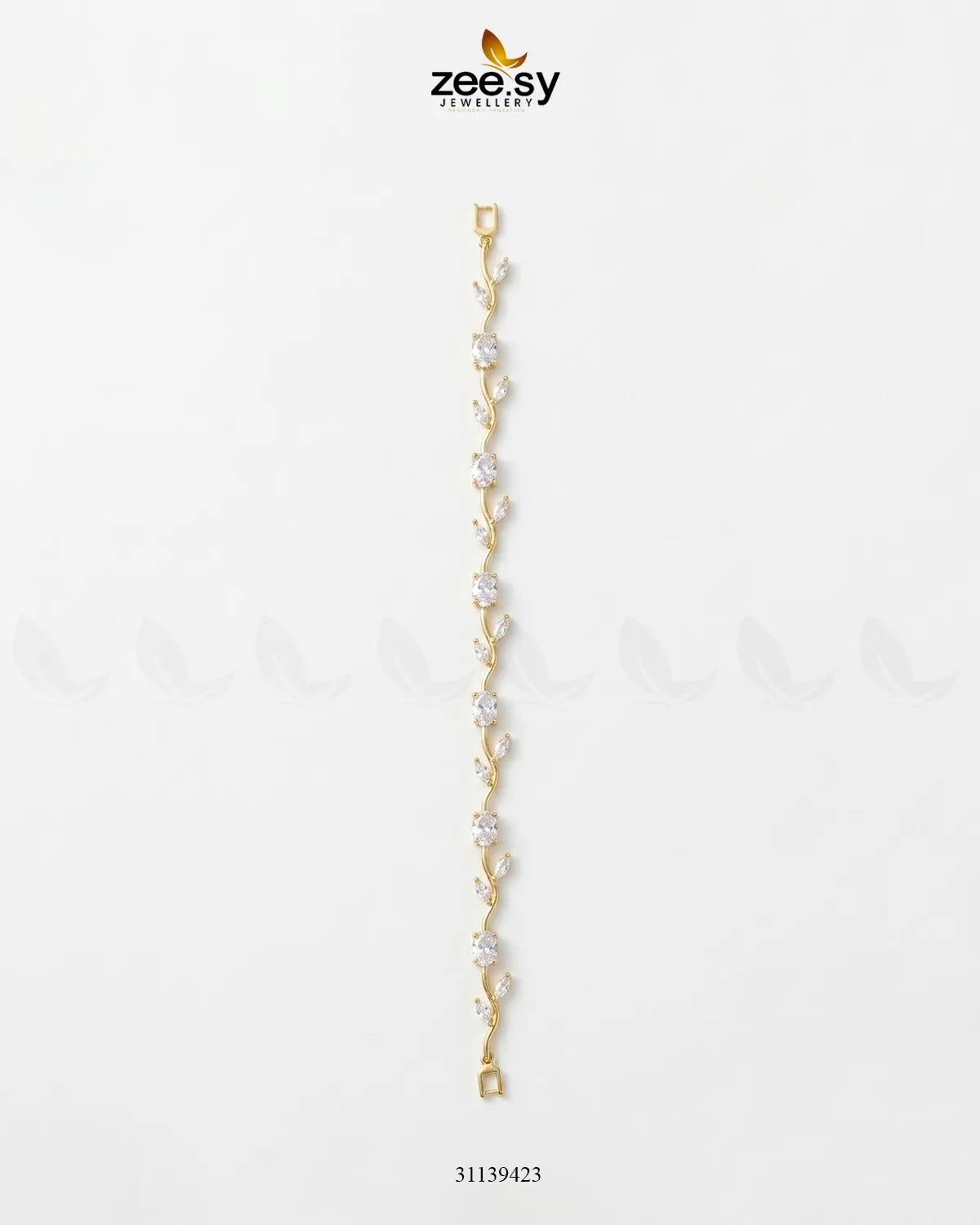Tulip Cut Stones Floral Bracelet
