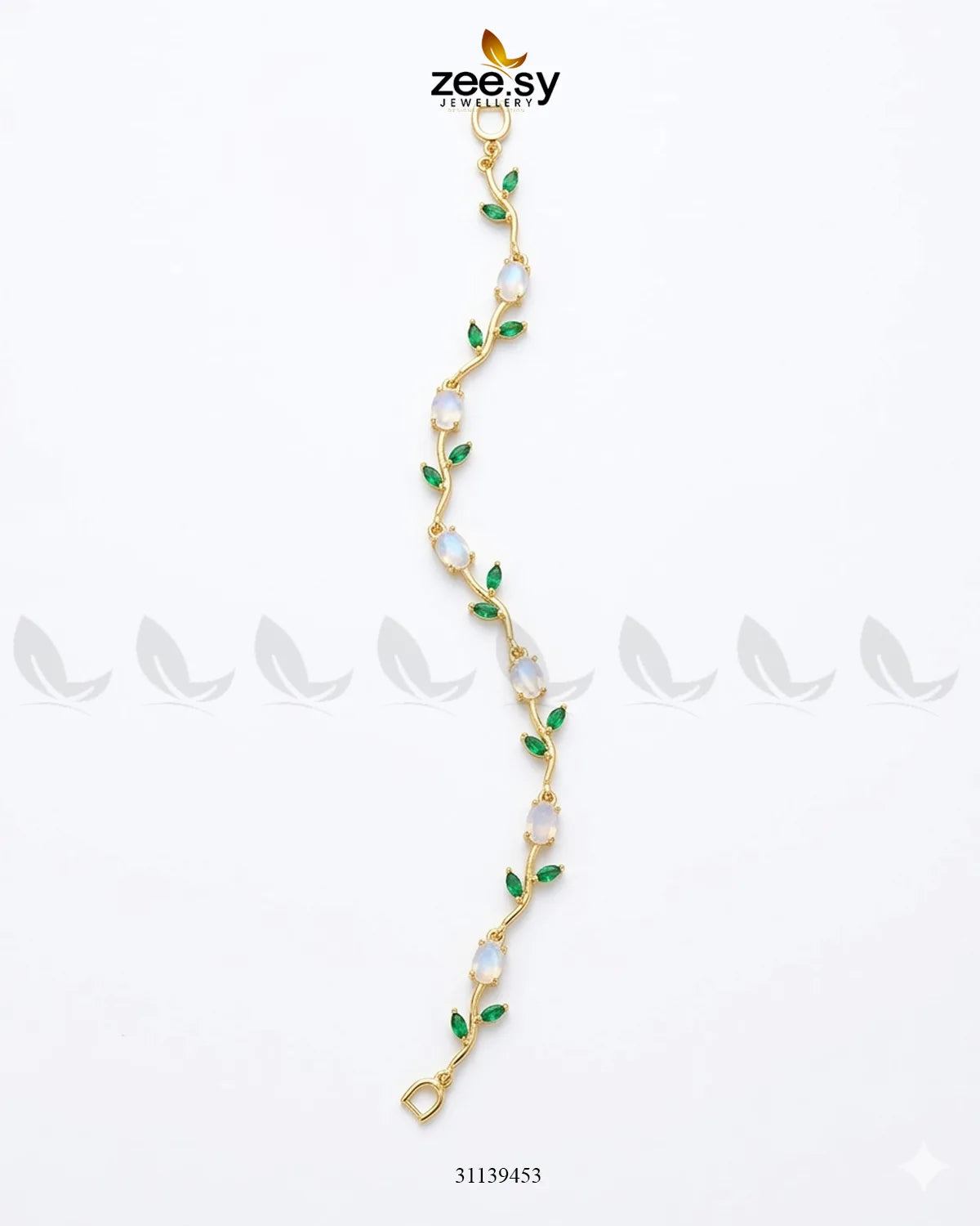 Tulip Cut Stones Floral Bracelet