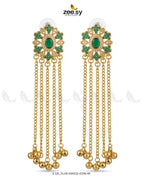 Velmira Ghungroo Zircon Earrings