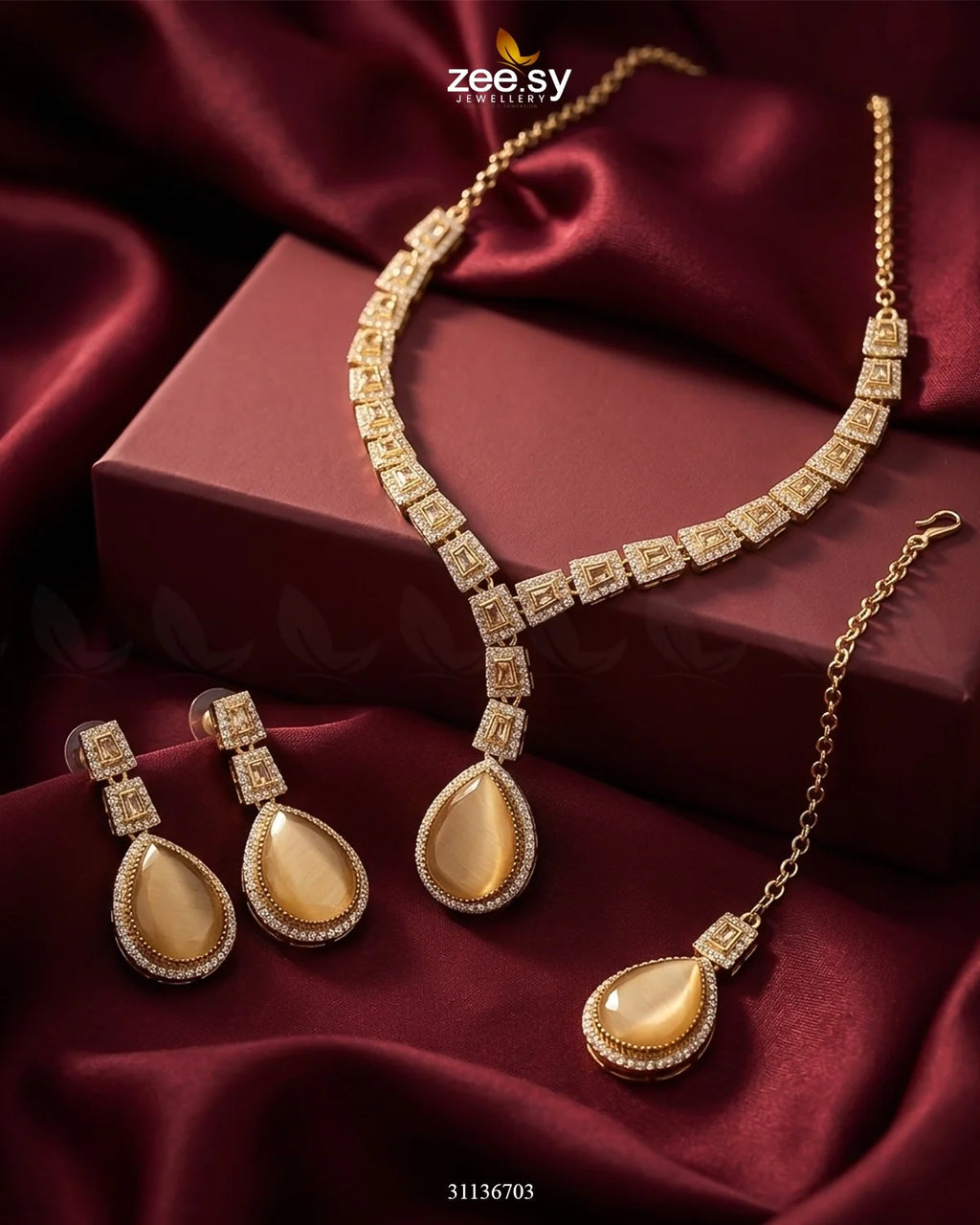 Victorian Bold Gemstone Necklace Set