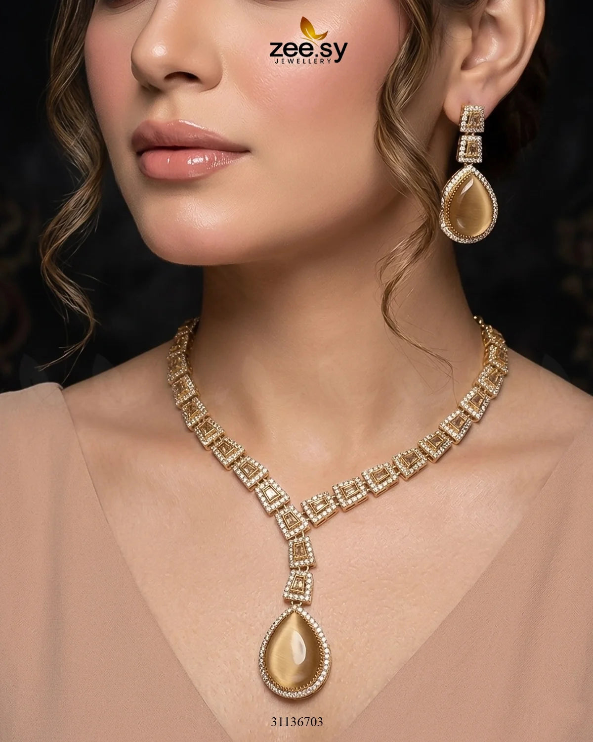 Victorian Bold Gemstone Necklace Set