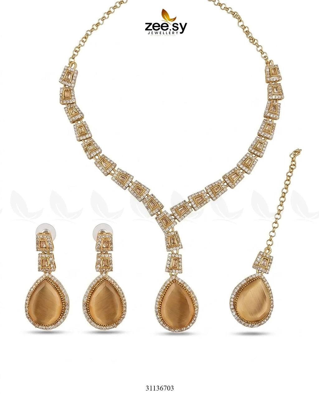Victorian Bold Gemstone Necklace Set