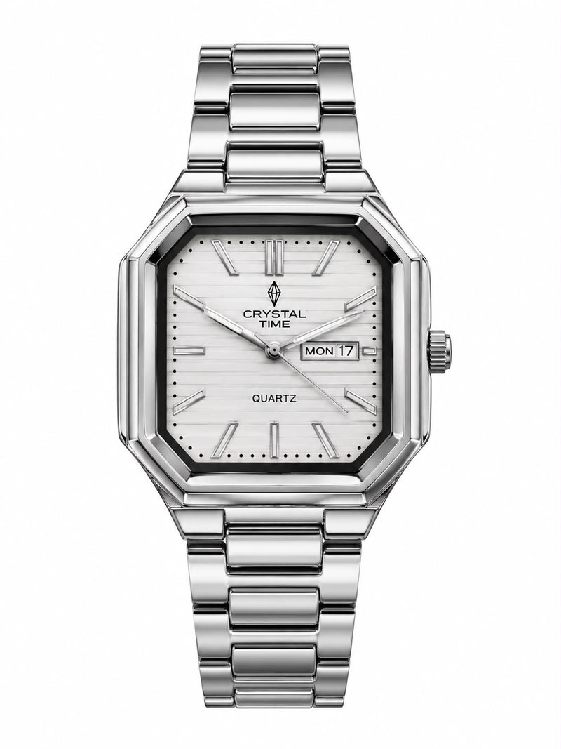 Cristal Square Daydate Watch