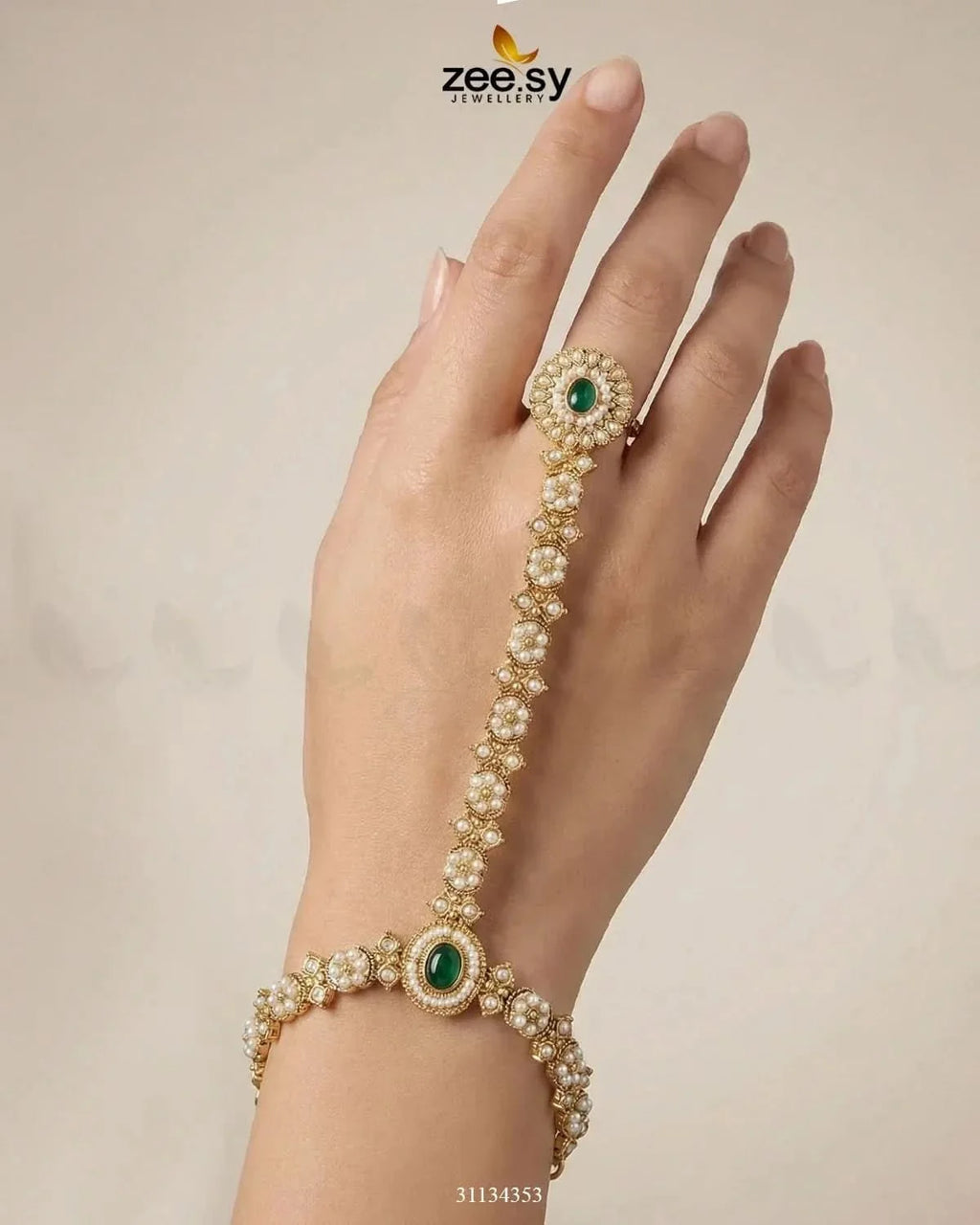 Roxane Flower Kundan Anja Bracelet
