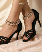 Kira Rutilated Stone Anklet