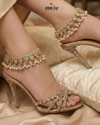Kira Rutilated Stone Anklet