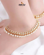 Filiano Bold Pearl Anklets