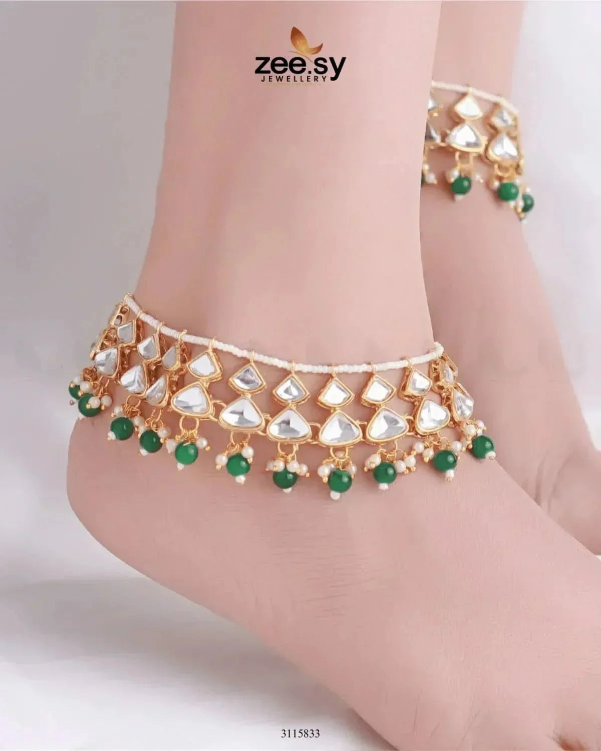 Mira Droplet Bead Anklet