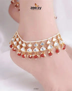 Mira Droplet Bead Anklet