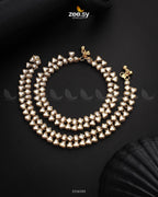 Shungite Kundan Gemstone Anklet