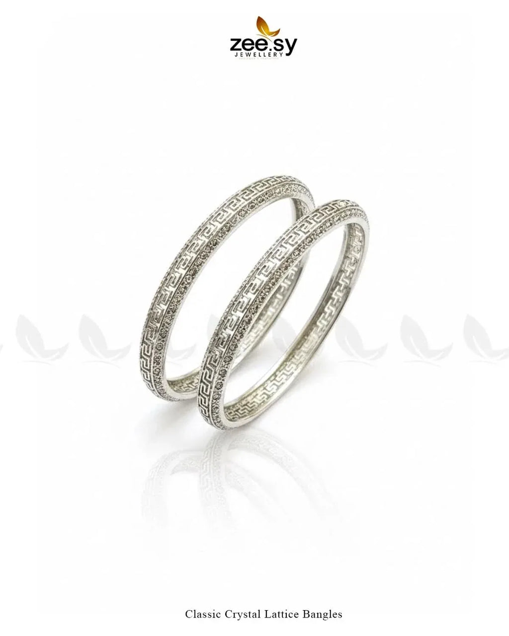 Classic Crystal Lattice Bangles