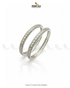 Classic Crystal Lattice Bangles