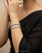 Classic Crystal Lattice Bangles