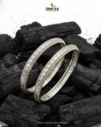 Classic Crystal Lattice Bangles