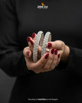 Dazzling Frosted Openwork Bangles