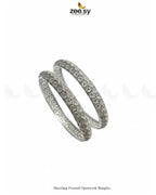 Dazzling Frosted Openwork Bangles