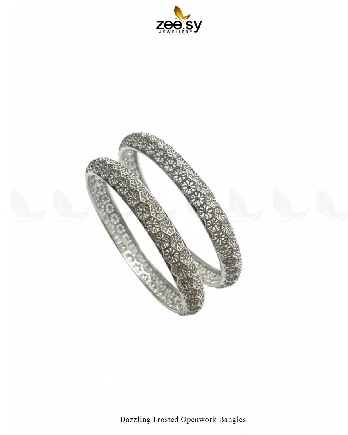 Dazzling Frosted Openwork Bangles