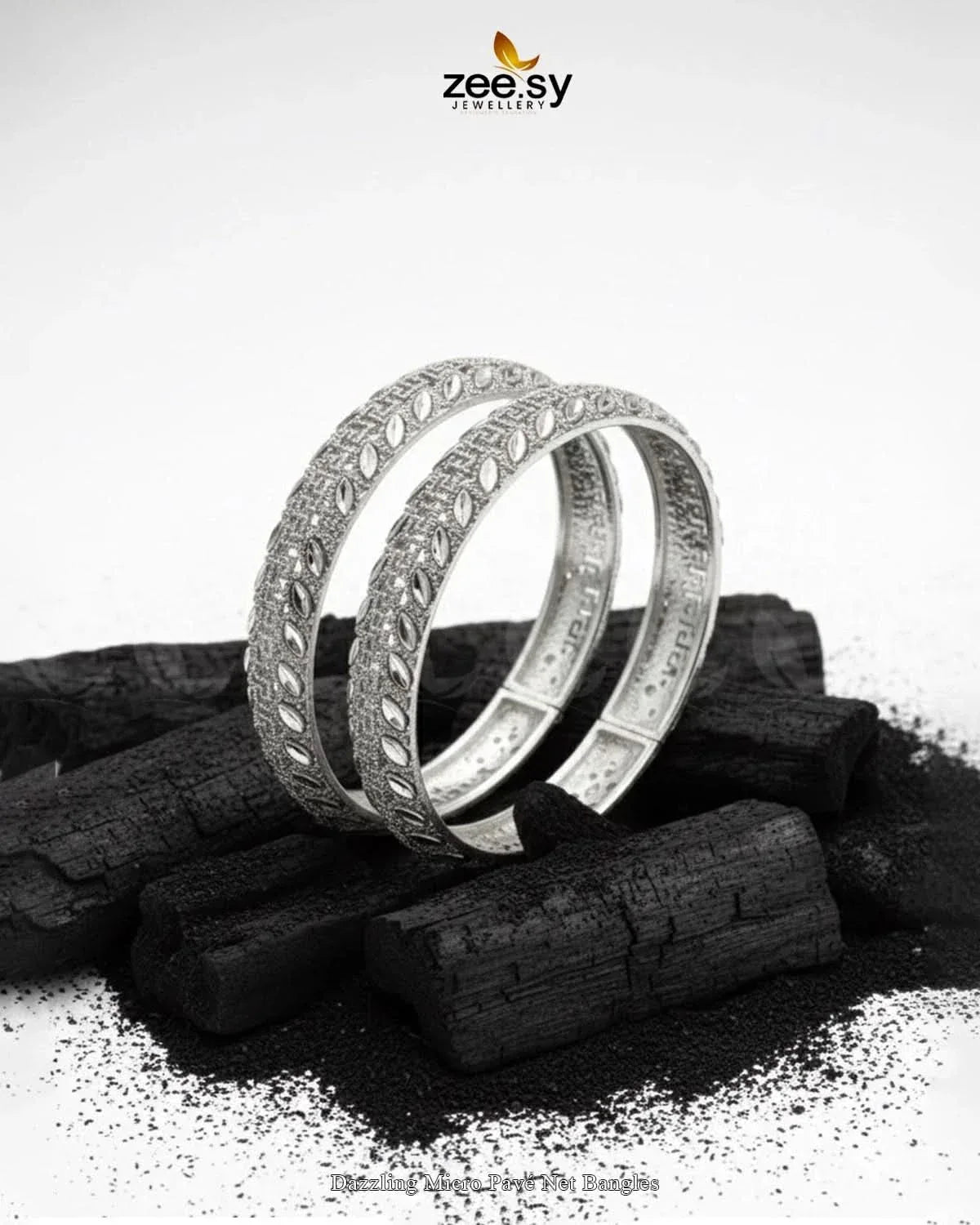 Dazzling Micro Pavé Net Bangles