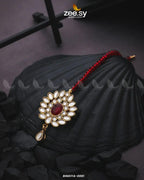 Floral Kundan Teardrop Bindiya