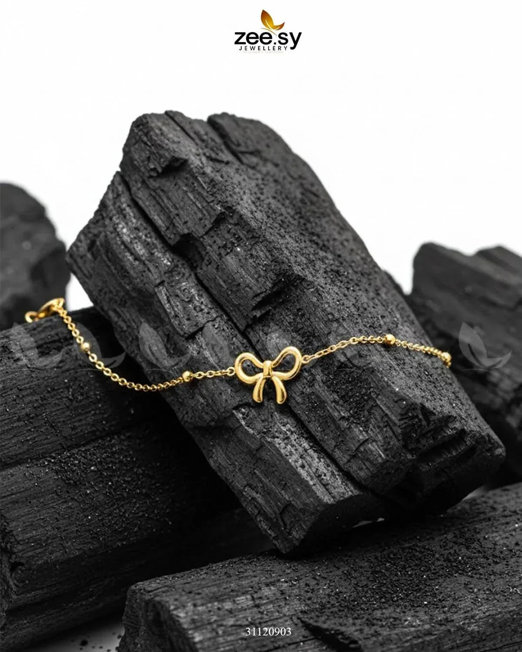Delicate Ribbon Bow Charm Bracelet
