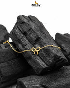 Delicate Ribbon Bow Charm Bracelet