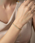 Double Charm Crystal Bracelet