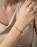 Double Charm Crystal Bracelet