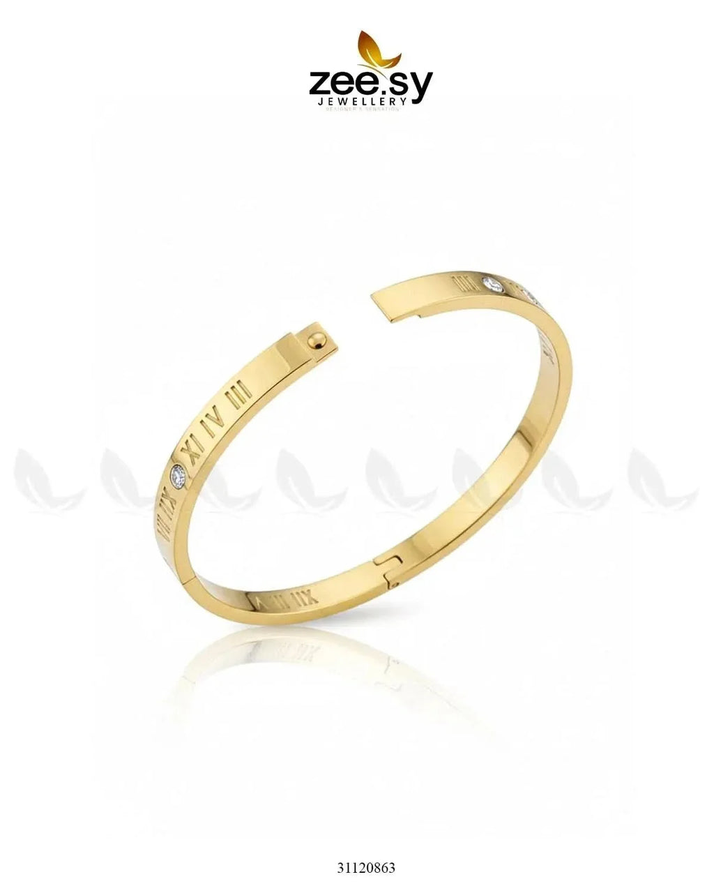 Timeless Roman Numeral Bangle