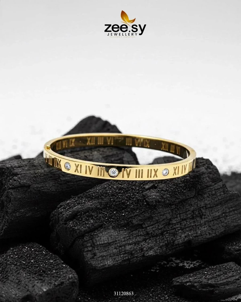 Timeless Roman Numeral Bangle