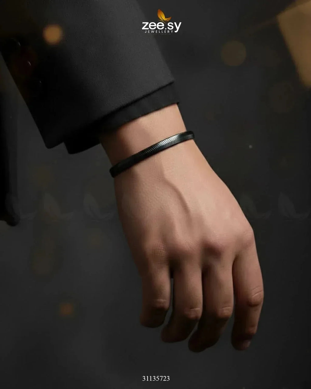 Classic Medium Herringbone Bracelet for Men
