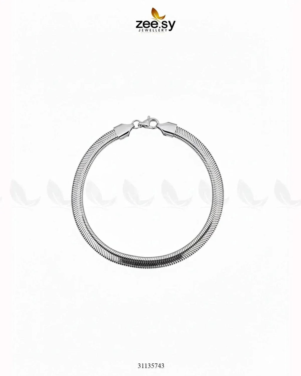 Classic Medium Herringbone Bracelet for Men