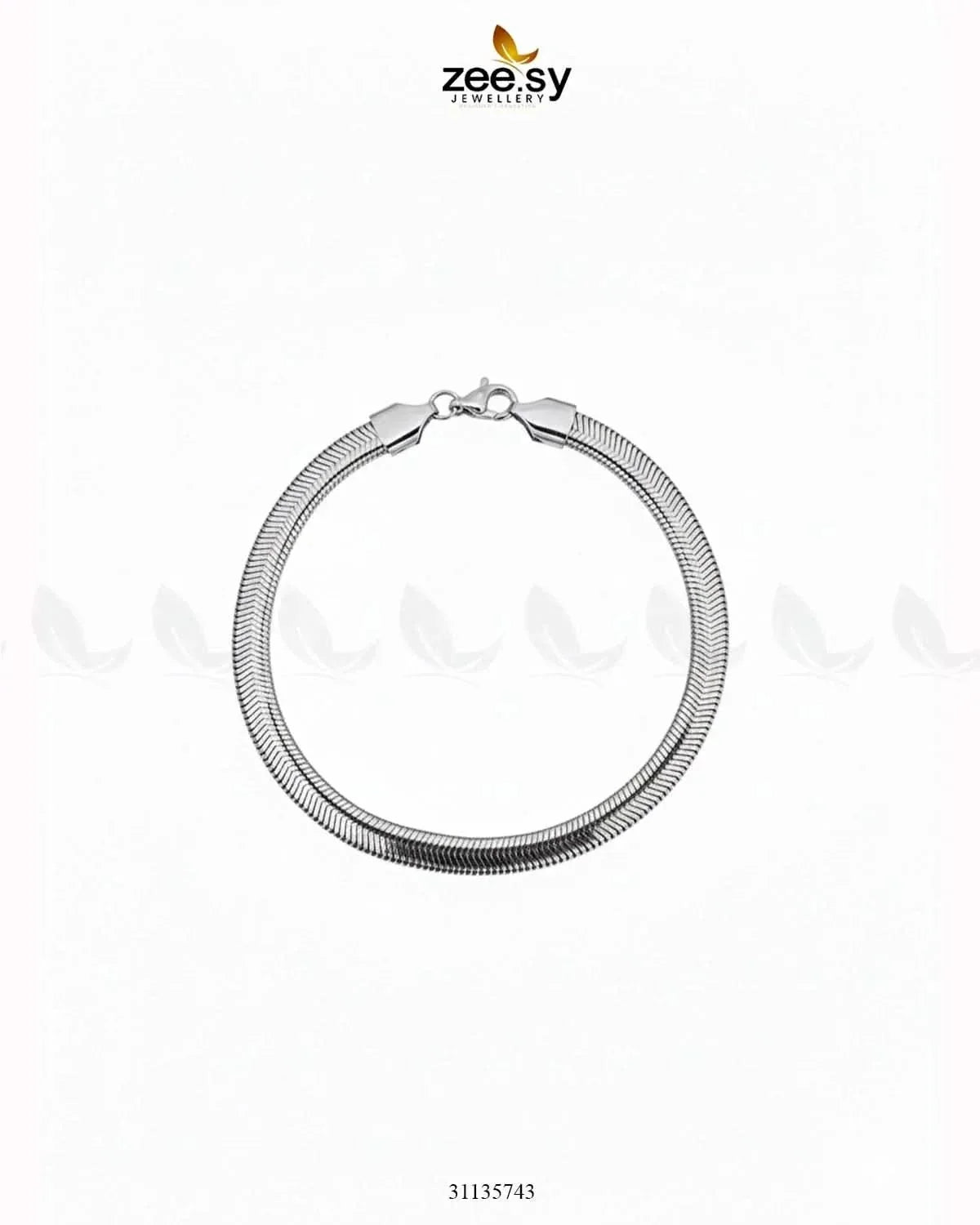 Classic Medium Herringbone Bracelet for Men