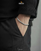 Classic Medium Herringbone Bracelet for Men