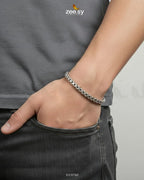 Mono Round Medium Box Bracelet for Men