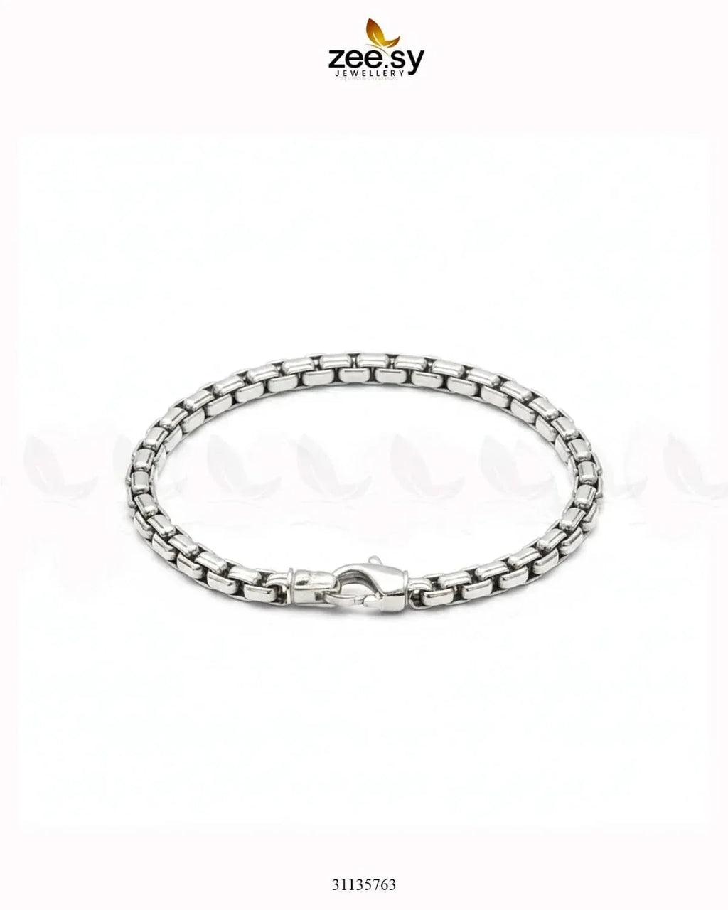 Mono Round Medium Box Bracelet for Men