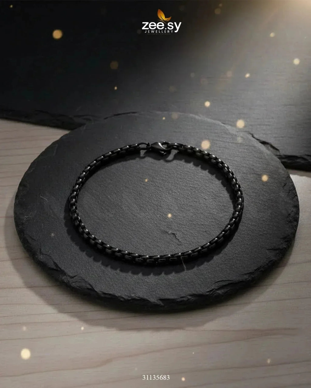 Mono Round Small Box Bracelet for Men