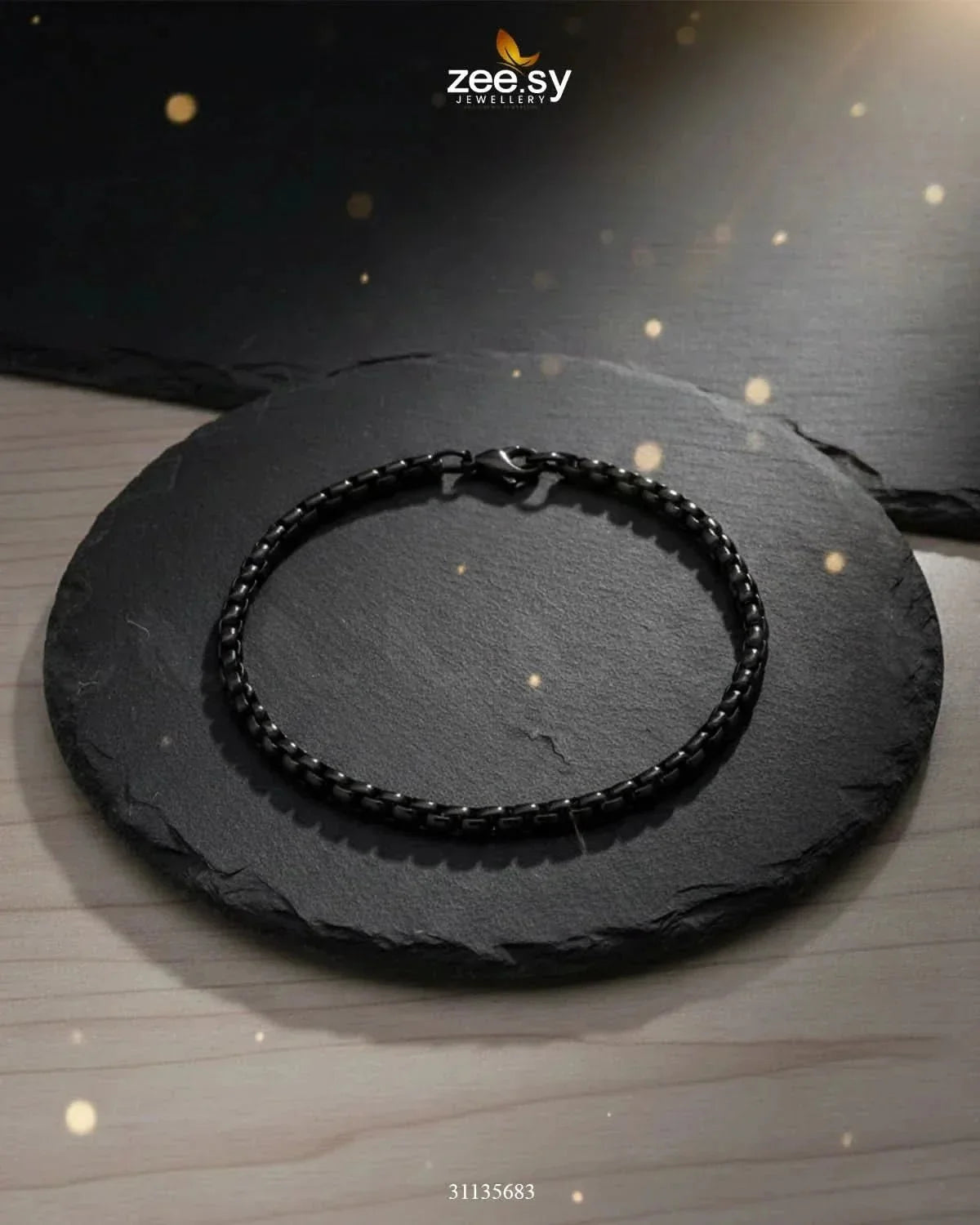 Mono Round Small Box Bracelet for Men
